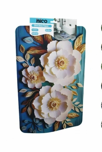 DİKDÖRTGEN - DESENLİ   38X58CM   SU EMİCİ - SİHİRLİ  BANYO PASPASI  ELASTİK (4940)