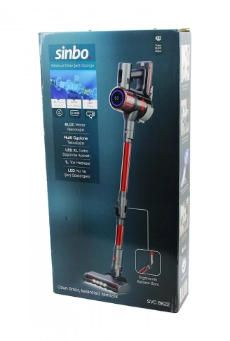 DİKEY KABLOSUZ ELEKTRİKLİ SÜPÜRGE ERGOMİK SAP 1LT TOZ HAZNE - XL TURBO APARAT (4940)