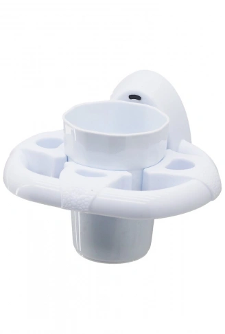 DİŞ FIRÇALIK  BEYAZ PLASTİK YAPIŞKANLI - DUVARA MONTE (4940)