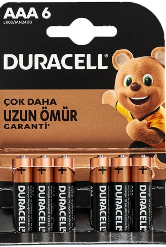 DURACELL AAA İNCE PİL (6LI) PAKET FİYAT (4940)