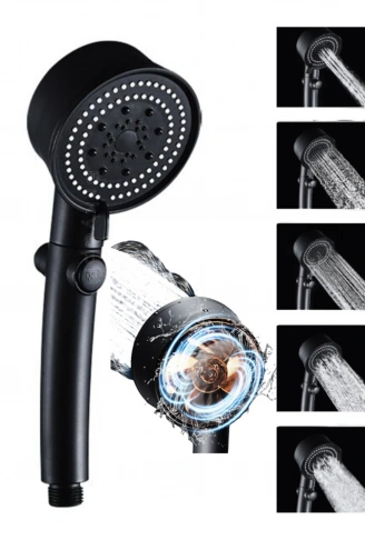 Duş Başlığı Pervaneli Serinletici Tasarım 5 Modlu (4940)