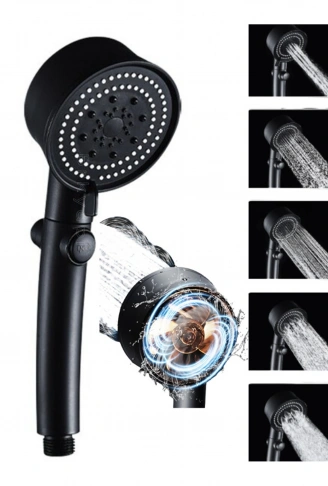 Duş Başlığı Pervaneli Serinletici Tasarım 5 Modlu (4940)