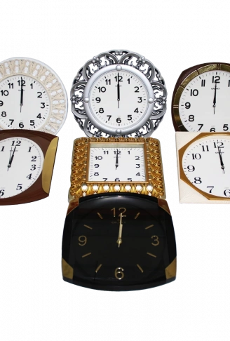 DÜZ DUVAR SAATİ KARIŞIK (4940)