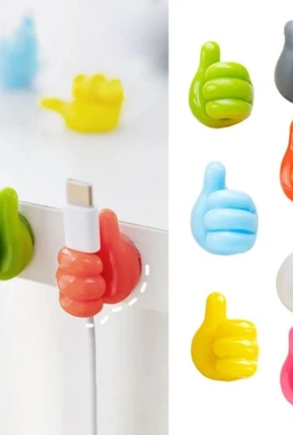 El Şeklinde Kauçuk Çok Amaçlı Kablo Tutacak 10 Adet (4940)