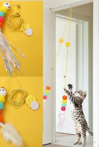 Elastik Kendinden Yapışkanlı Solucan Kedi Oltası (4940)