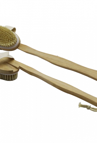 ELE GEÇMELİ - SAPLI AHŞAP SIRT KESESİ DUŞ FIRÇASI LİFİ (4940)