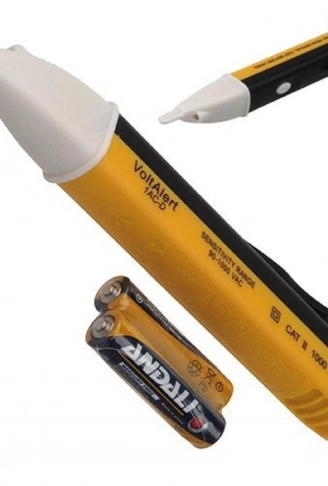 Elektrik Kaçak Dijital Kontrol Kalemi Cihazı -Dedektörlü Temassız Işıklı Kablo Voltaj Test (4940)