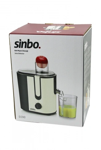 ELEKTRİKLİ BEJ KATI MEYVE SIKACAK 600W HAZNE POSA:1250ML - M.SUYU:450ML ÇELİK FİLTRE 65MM TÜP SJ-3143 (4940)