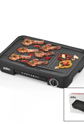 ELEKTRİKLİ IZGARA AYARLANABİLİR TERMOSTAT YAPIŞMAZ KOLAY TEMİZLENİR 2200W SBG-7120 (4940)