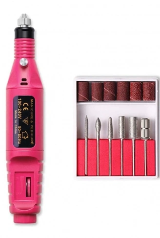 Elektrikli Manikür Pedikür Törpüsü Profesyonel Bakım Süsleme Elektrikli Tırnak Törpü Makinesi (4940)