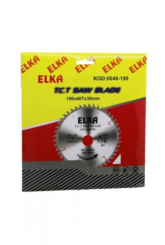 ELKA 0048-190 190 X 40T X 30MM  AĞAÇ SUNTA KESİCİ DİSK (4940)