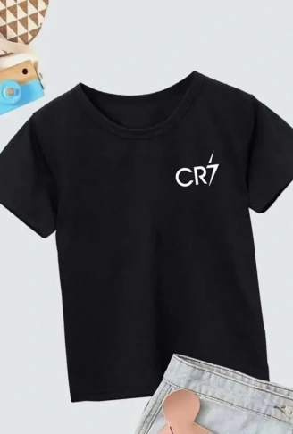 Erkek Çocuk Baskılı T-Shirt - Siyah