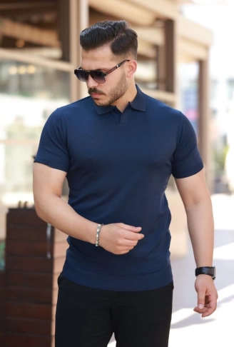 Erkek Hemşire Yaka Kısa Kollu Tişört