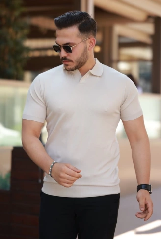 Erkek Hemşire Yaka Kısa Kollu Tişört