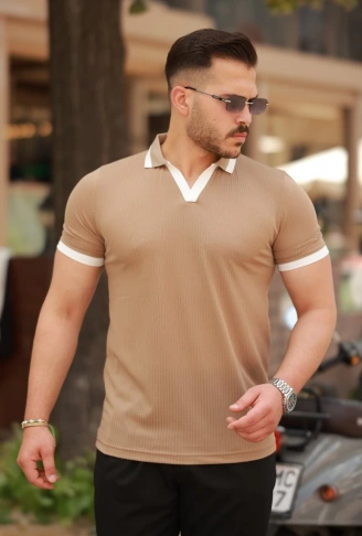 Erkek Hemşire Yaka Kısa Kollu Tişört