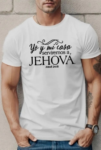 Erkek Jehova Baskılı Süprem T-shirt