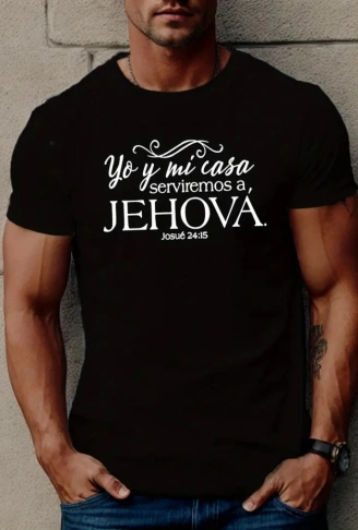 Erkek Jehova Baskılı Süprem T-shirt