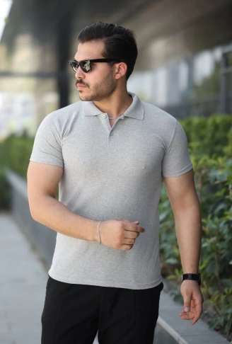 Erkek Kısa Kollu Yakalı Tişört