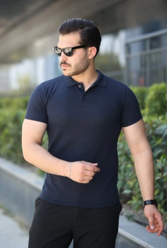 Erkek Kısa Kollu Yakalı Tişört