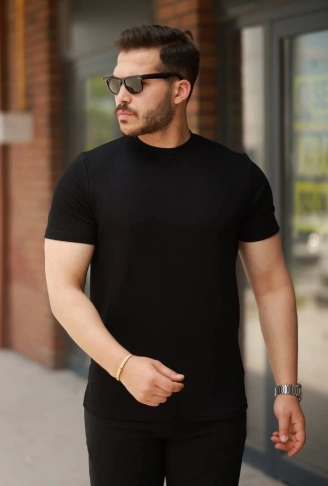 Erkek Basic Kısa Kollu Tişört