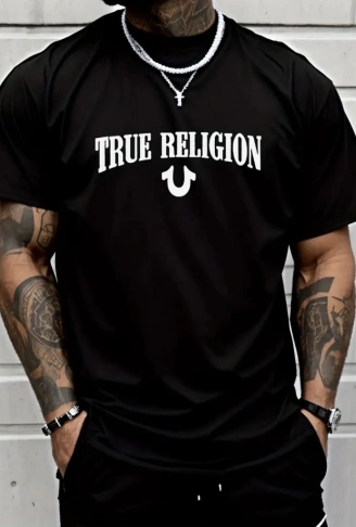 Erkek True Religion Baskılı Süprem T-shirt