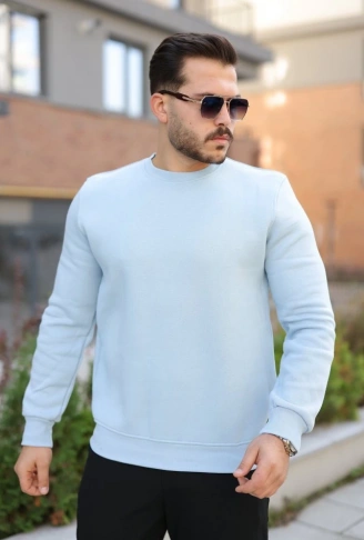 Erkek Üç İplik Şardonlu Sweatshirt