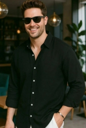 Erkek Uzun Kollu Regular Sofya Keten Gömlek