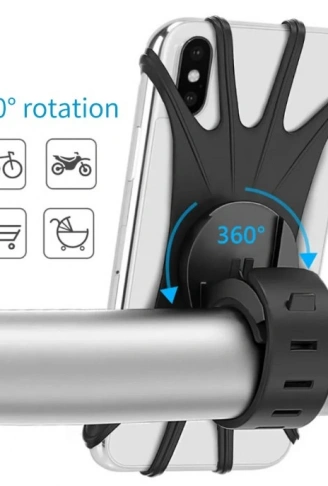 Esnek Silikon Örümcek Bisiklet Telefon Tutucu (4940)