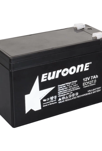 EUROONE EO127.0 12 VOLT - 7 AMPER AKÜ (150 X 65 X 90 MM) (4940)