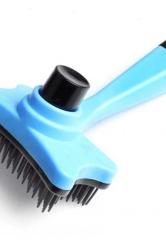 Evcil Hayvan Kedi Köpek Tüy Toplayıcı Otomatik Tuşlu Pet Tarak (4940)