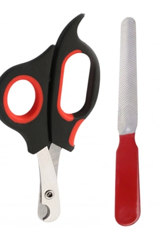 Evcil Hayvan Tırnak Makası Ve Törpü Seti Manikür Pedikür Pati Bakım Aleti Kaymaz Sap (4940)