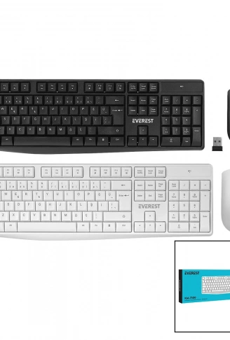 EVEREST KM-7500  KABLOSUZ  MULTİMEDİA  KLAVYE - MOUSE  SETİ   Q KALVYE (4940)