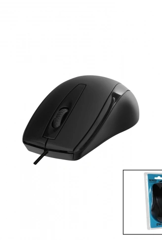 EVEREST SM-207B  KABLOLU USB  SİYAH OPTİK MOUSE  1200DPI   VAKUMLU AMBALAJ (4940)