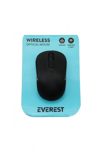 EVEREST SM-804 WİRELESS - KABLOSUZ 1600DPI USB OPTİCAL MOUSE VAKUM AMBALAJ (4940)