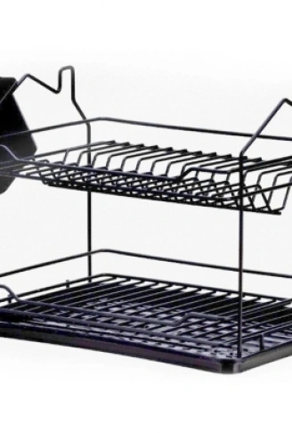 ,EVİM 2 KATLI TABAKLIK SİYAH (4940)