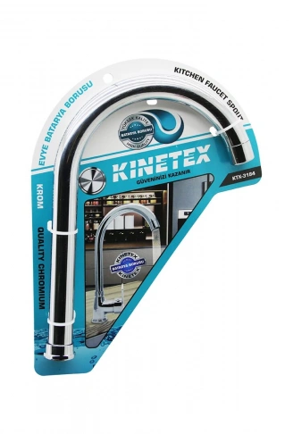 EVYE - BÜYÜK  BATARYA BORUSU  SÜZGEÇLİ UÇ   KROM KAPLAMA (4940)