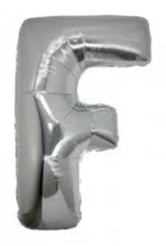 F Harf Folyo Balon Gümüş Renk  40 inç (4940)