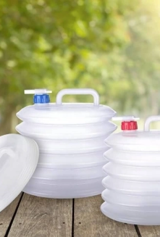 FDA AKORDİYON MUSLUKLU KATLANIR SU BİDONU 10 LT (4940)