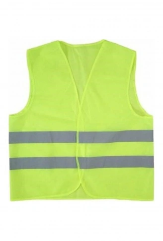 FOSFORLU YEŞİL SARI İKAZ YELEK (4940)