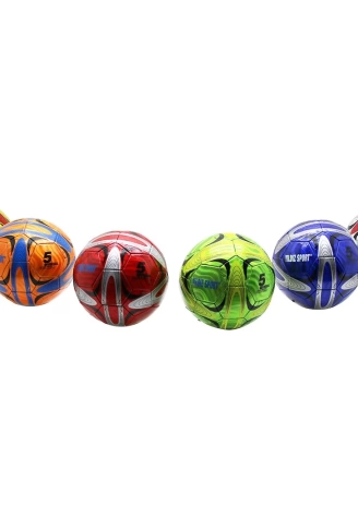 FUTBOL TOPU  DİKİŞLİ  PARLAK RENKLİ   280GR (4940)