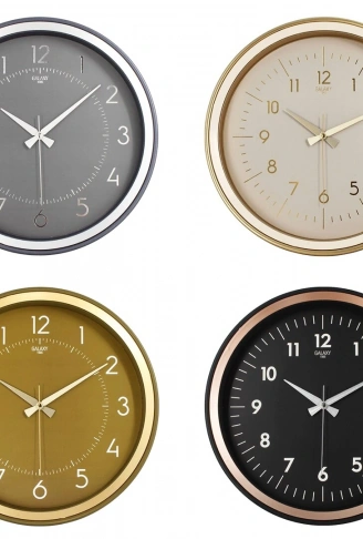 GALAXY PREMİUM  1975-FG-AC-TA-KR SERİSİ  DUVAR SAATİ  KASA=SİYAH-İ.YEŞİL-GOLD-FÜME ÇERÇEVE:BAKIR-GOLD-KREM-GRİ - 37 CM - HERHANGİ BİR RENK GÖNDERİLİR (4940)