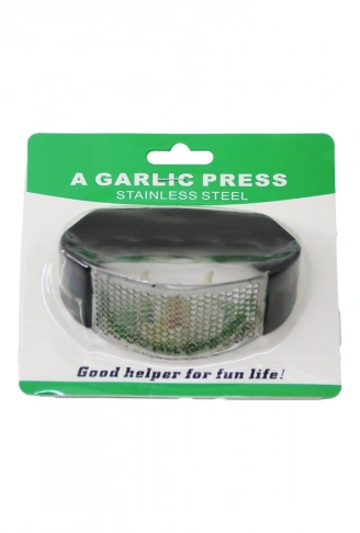 GARLIC PRESS  METAL ZIRH MODELİ SARIMSAK EZİCİ  PLASTİK TUTAMAÇLI (4940)