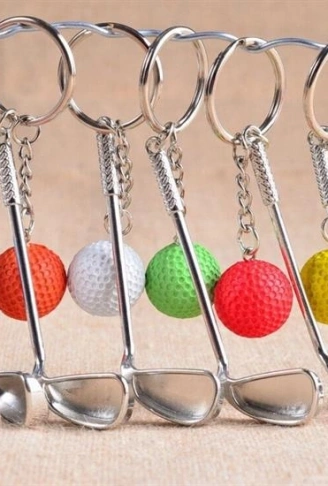Gerçekçi Golf Tasarımlı Şık Anahtarlık Kolye Çanta Süsü Golf Keychain (4940)