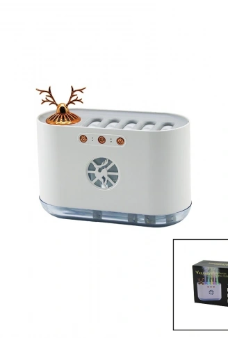 GEYİK FİGÜRLÜ 700ML SESE DUYARLI USB ŞARJLI - RENKLİ LEDLİ IŞIK HAVA NEMLENDİRİCİ BUHAR MAKİNE - KOKU GİDERİCİ 4.5W (4940)