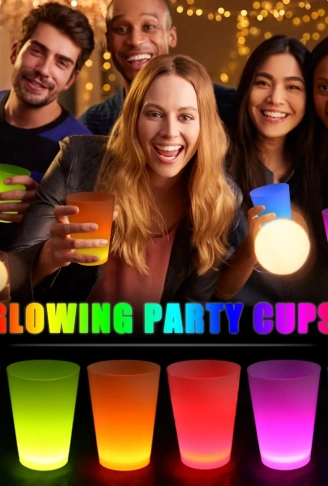 Glow Partisi Bardakları 6 Renk 6 Adet 1.5 oz 4.5 x 6.5 cm (4940)