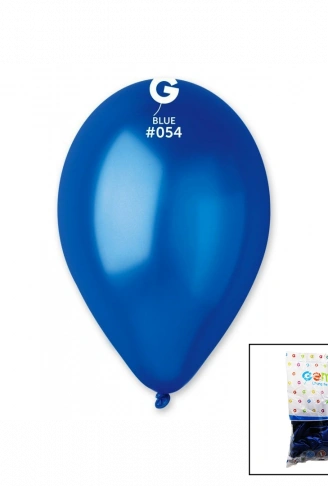 GM-110-36-54 METALİK - MAVİ BALON 11&apos;&apos; - 28CM - 100 PARÇA (4940)