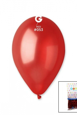 GM-110-53 METALİK - KIRMIZI BALON 11'' - 28CM - 100 PARÇA (4940)