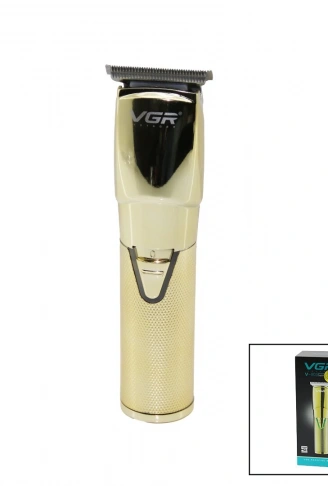 GOLD KROM KAPLAMA GÖVDE  SAÇ - SAKAL KESME TRAŞ MAKİNESİ  USB ŞARJLI V-903 (4940)