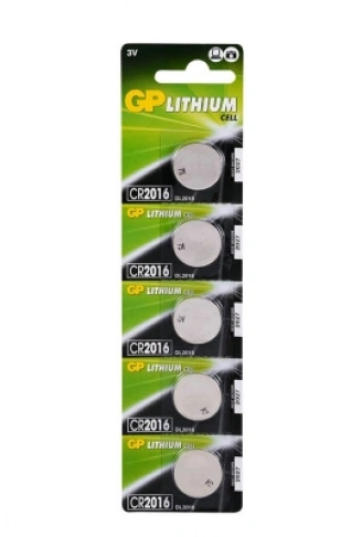 GP LITH.GPCR2016-7C5  PARA PİLİ 3V  5Lİ KART (4940)