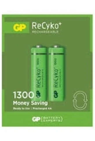 GP RECYKO 1300mAh AA ŞARJLI KALEM PİL 132C133  2Lİ KART (4940)